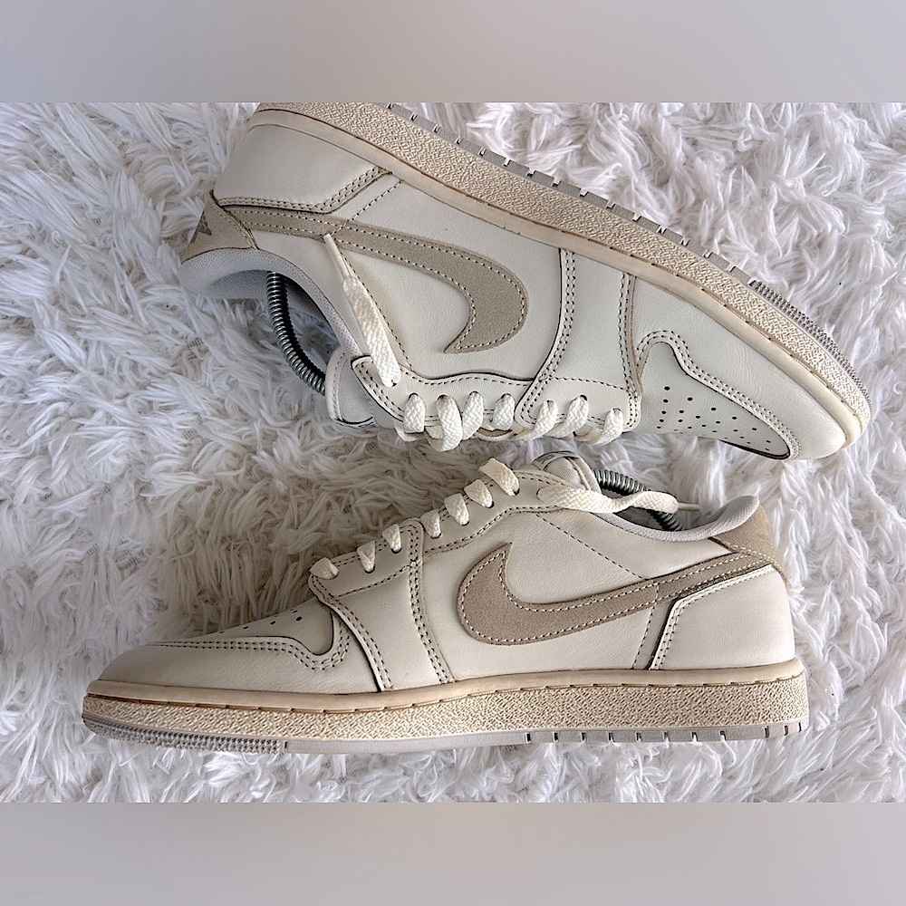Air Jordan 1 Low '85 OG Custom Vintage ‘Neutral Grey' Sneakers, Size 10 - Picture 10 of 16